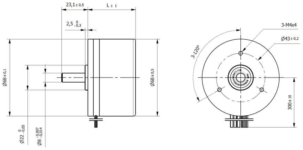 Tech 60BLW40-24V-IP54