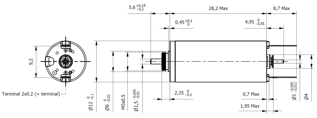 Tech 12DC28N-6V-PM