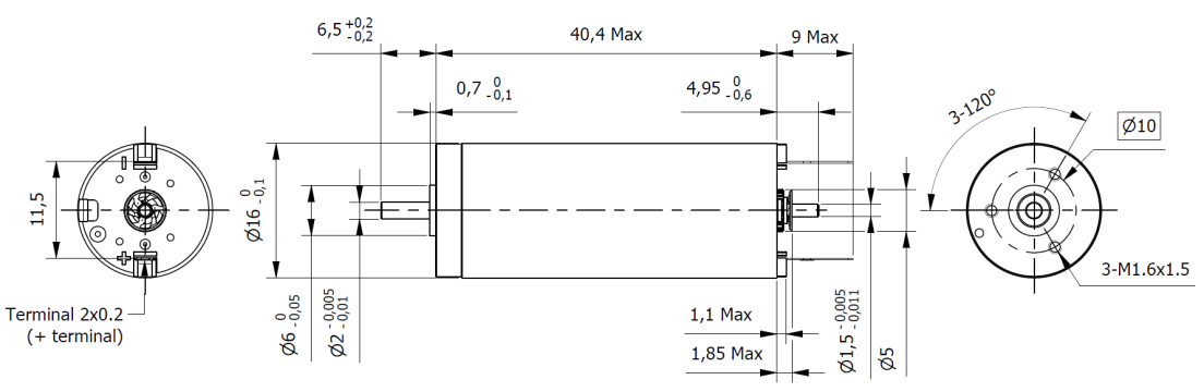 Tech 16DC40N-3V-PM