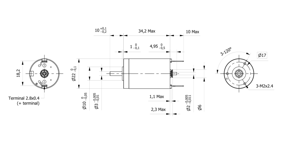 Tech 22DC34N-48V-G