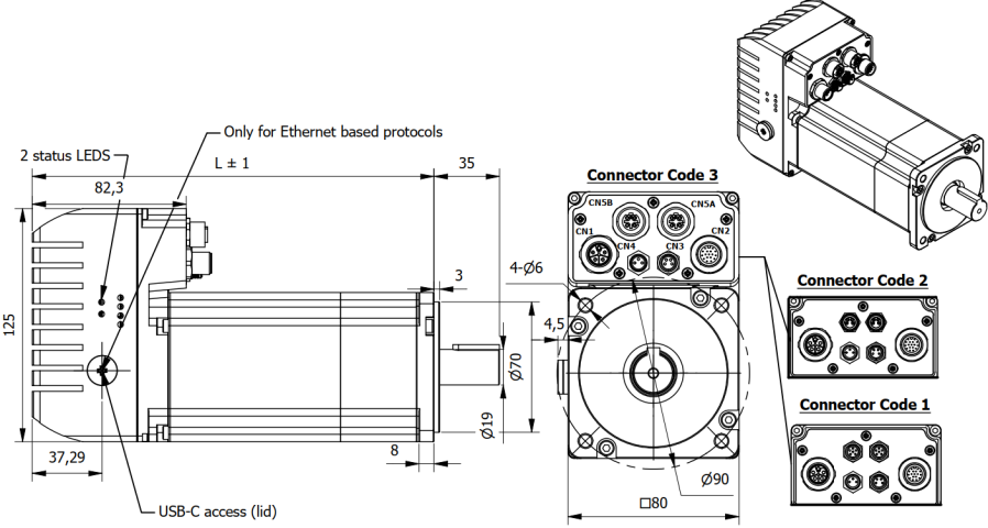 Tech IVI080 0750E M001-S200