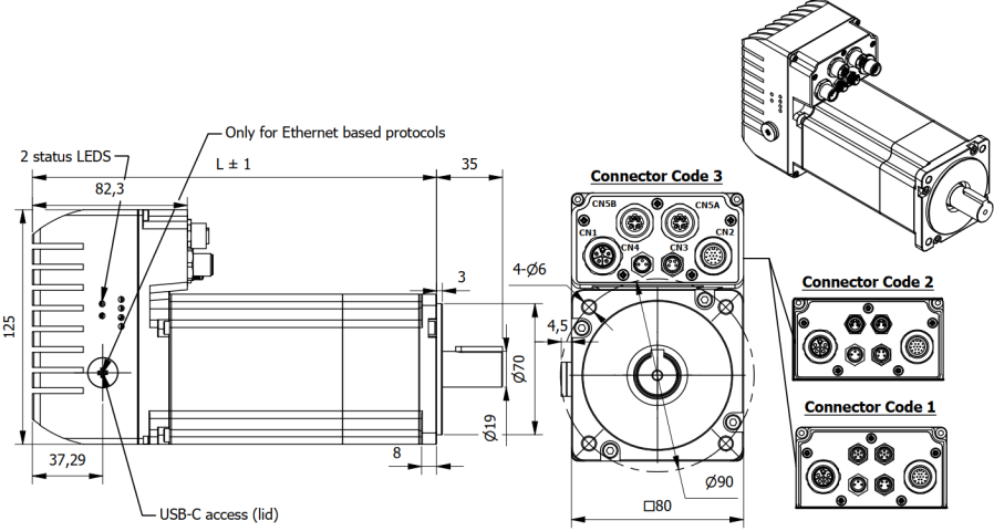 Tech IVI080 0750NX100X C-S402