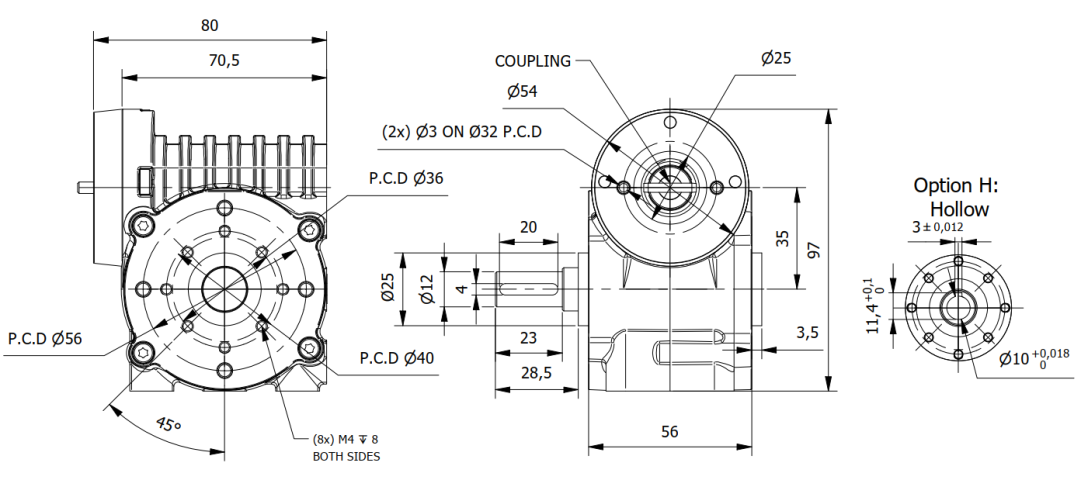Tech GW80-X-5-B